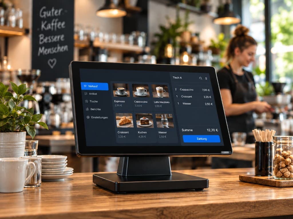 Kassensystem in einem Café